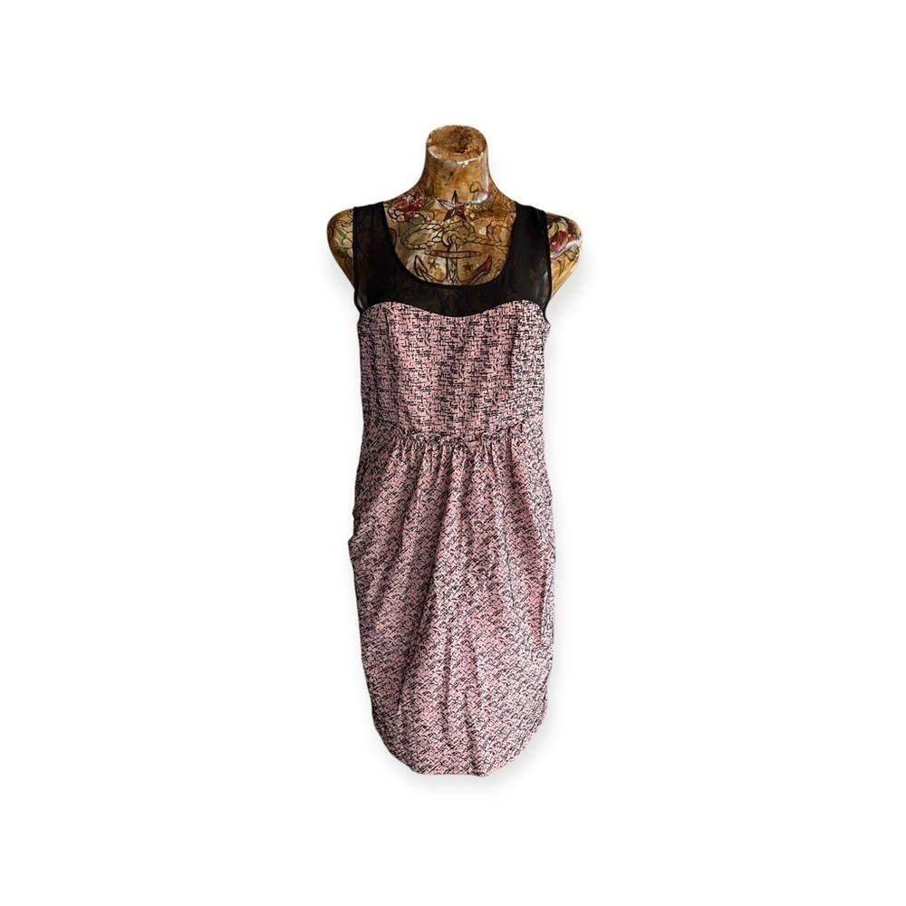 Moulinette Soeurs Vetements dress sleeveless pink black Sz 6 small